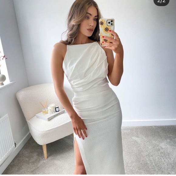 NWT ZARA Linen Blend Top Ecru S Blogger’s Favorite - Picture 5 of 6